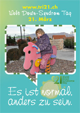 Poster zum Welt Down-Syndrom Tag 2012