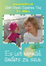 Poster zum Welt Down-Syndrom Tag 2012