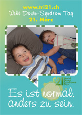 Poster zum Welt Down-Syndrom Tag 2012