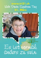 Poster zum Welt Down-Syndrom Tag 2012