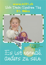 Poster zum Welt Down-Syndrom Tag 2012