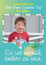 Poster zum Welt Down-Syndrom Tag 2012
