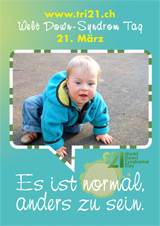 Poster zum Welt Down-Syndrom Tag 2012