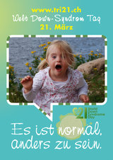 Poster zum Welt Down-Syndrom Tag 2012