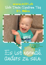 Poster zum Welt Down-Syndrom Tag 2012