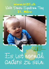 Poster zum Welt Down-Syndrom Tag 2012