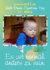 Poster zum Welt Down-Syndrom Tag 2012