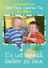 Poster zum Welt Down-Syndrom Tag 2012