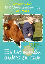 Poster zum Welt Down-Syndrom Tag 2012