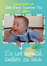 Poster zum Welt Down-Syndrom Tag 2012