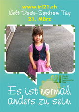 Poster zum Welt Down-Syndrom Tag 2012