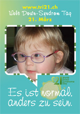 Poster zum Welt Down-Syndrom Tag 2012
