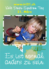 Poster zum Welt Down-Syndrom Tag 2012