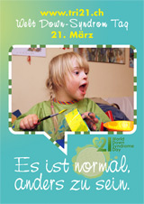 Poster zum Welt Down-Syndrom Tag 2012