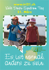 Poster zum Welt Down-Syndrom Tag 2012