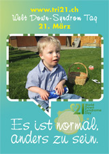 Poster zum Welt Down-Syndrom Tag 2012