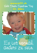 Poster zum Welt Down-Syndrom Tag 2012