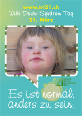 Poster zum Welt Down-Syndrom Tag 2012