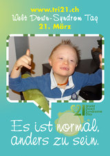 Poster zum Welt Down-Syndrom Tag 2012