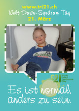 Poster zum Welt Down-Syndrom Tag 2012