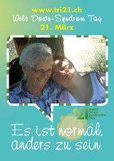 Poster zum Welt Down-Syndrom Tag 2012