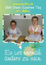Poster zum Welt Down-Syndrom Tag 2012