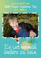 Poster zum Welt Down-Syndrom Tag 2012