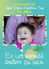 Poster zum Welt Down-Syndrom Tag 2012