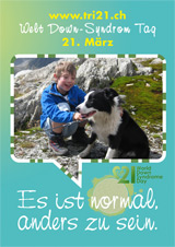 Poster zum Welt Down-Syndrom Tag 2012