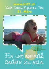 Poster zum Welt Down-Syndrom Tag 2012