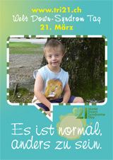 Poster zum Welt Down-Syndrom Tag 2012