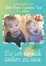 Poster zum Welt Down-Syndrom Tag 2012