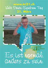 Poster zum Welt Down-Syndrom Tag 2012