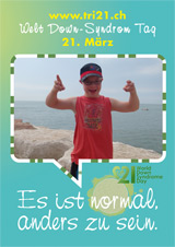 Poster zum Welt Down-Syndrom Tag 2012