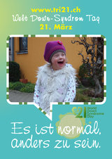 Poster zum Welt Down-Syndrom Tag 2012