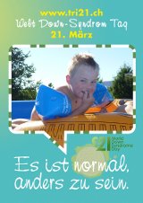 Poster zum Welt Down-Syndrom Tag 2012
