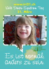 Poster zum Welt Down-Syndrom Tag 2012