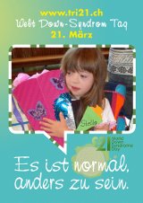 Poster zum Welt Down-Syndrom Tag 2012