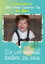 Poster zum Welt Down-Syndrom Tag 2012