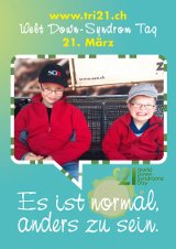 Poster zum Welt Down-Syndrom Tag 2012