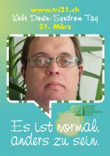 Poster zum Welt Down-Syndrom Tag 2012