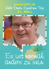 Poster zum Welt Down-Syndrom Tag 2012