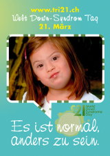 Poster zum Welt Down-Syndrom Tag 2012