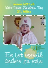 Poster zum Welt Down-Syndrom Tag 2012