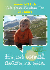 Poster zum Welt Down-Syndrom Tag 2012