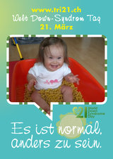 Poster zum Welt Down-Syndrom Tag 2012