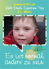 Poster zum Welt Down-Syndrom Tag 2012