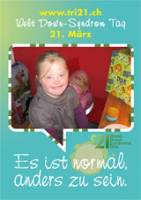 Poster zum Welt Down-Syndrom Tag 2012