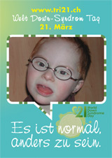 Poster zum Welt Down-Syndrom Tag 2012