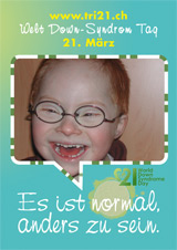 Poster zum Welt Down-Syndrom Tag 2012